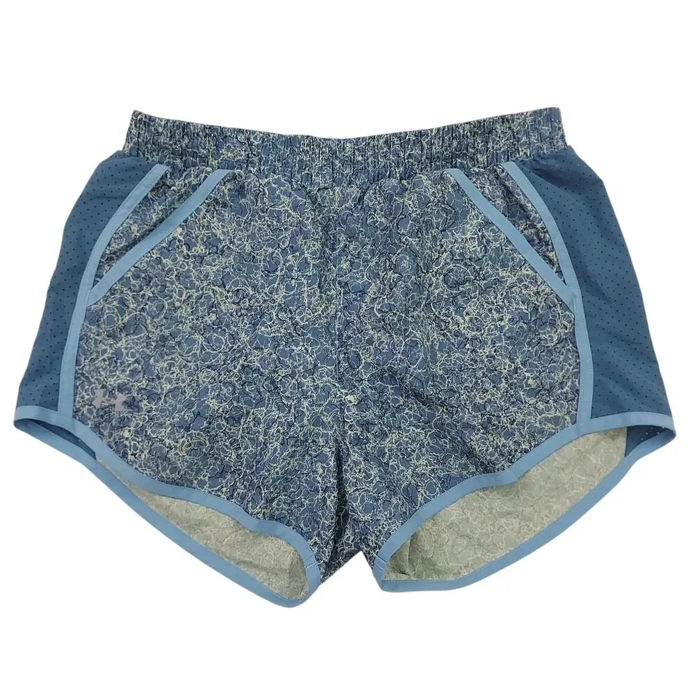 Under Armour Shorts Womens XS Blue Lined Loose Heatgear Breathable Running Gym